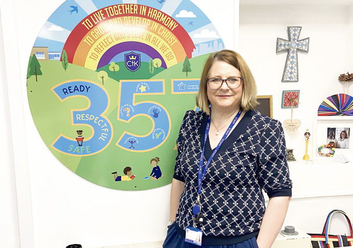 Tracy Lane head at Christ The King in Finsbury PArk